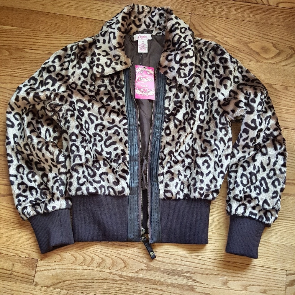 Candie's Cheetah Print Jacket Size Medium NWT
